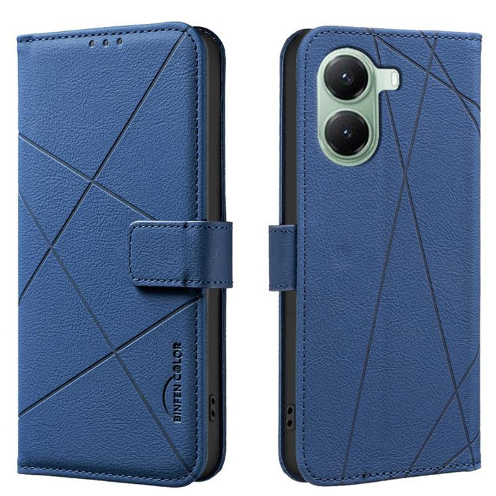 Funda de cuero para teléfono con estampado geométrico y protección RFID, For Redmi Note 14 4G 16.25mm, For Redmi Note 14 Pro 5G / 14 Pro+ 5G, For Redmi A3, For Redmi Note 13 Pro 4G, For Redmi Note 13 4G, For Redmi K70E, For Redmi Note 13 5G, For Redmi ...