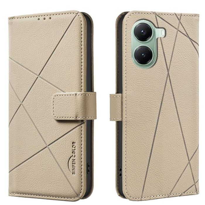 Funda de cuero para teléfono con estampado geométrico y protección RFID, For Redmi Note 14 4G 16.25mm, For Redmi Note 14 Pro 5G / 14 Pro+ 5G, For Redmi A3, For Redmi Note 13 Pro 4G, For Redmi Note 13 4G, For Redmi K70E, For Redmi Note 13 5G, For Redmi ...