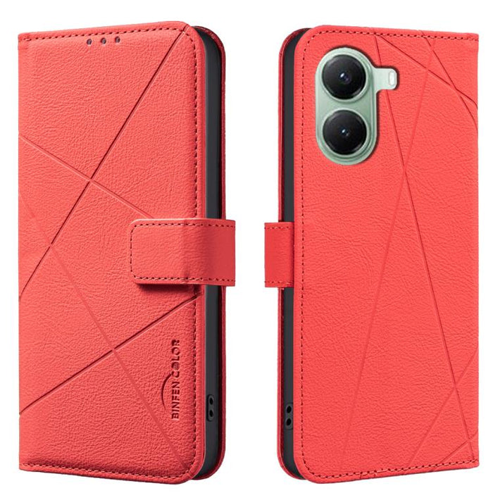 Funda de cuero para teléfono con estampado geométrico y protección RFID, For Redmi Note 14 4G 16.25mm, For Redmi Note 14 Pro 5G / 14 Pro+ 5G, For Redmi A3, For Redmi Note 13 Pro 4G, For Redmi Note 13 4G, For Redmi K70E, For Redmi Note 13 5G, For Redmi ...