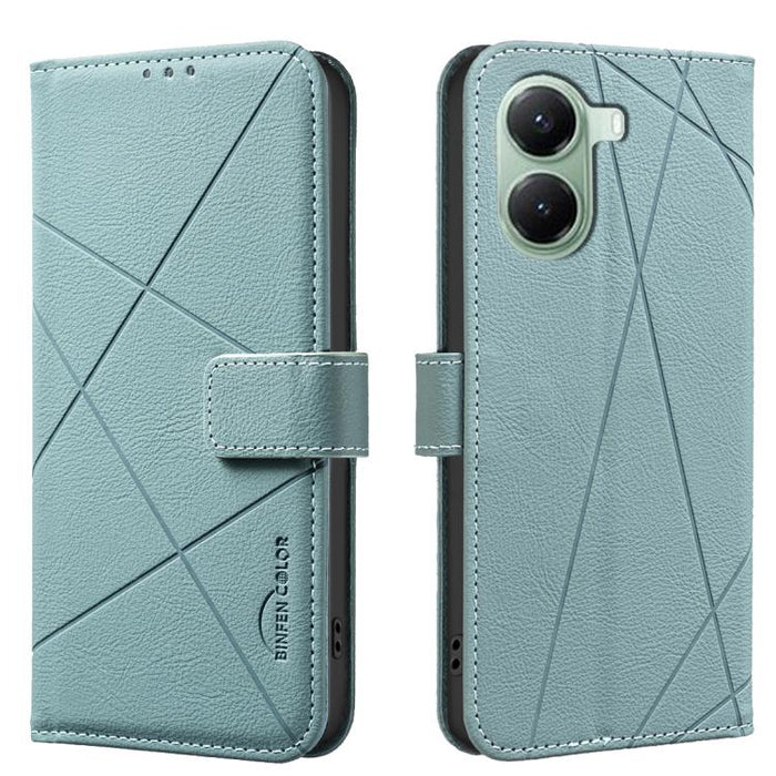 Funda de cuero para teléfono con estampado geométrico y protección RFID, For Redmi Note 14 4G 16.25mm, For Redmi Note 14 Pro 5G / 14 Pro+ 5G, For Redmi A3, For Redmi Note 13 Pro 4G, For Redmi Note 13 4G, For Redmi K70E, For Redmi Note 13 5G, For Redmi ...