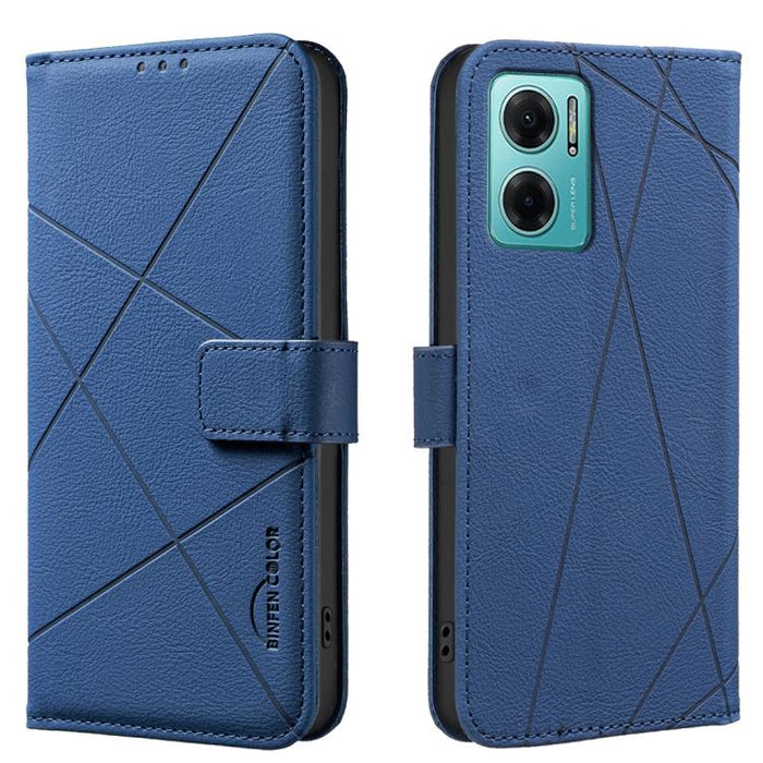 Funda de cuero para teléfono con estampado geométrico y protección RFID, For Redmi 12C, For Redmi Note 12 Pro+ Global, For Redmi Note 12 Pro 5G Global, For Redmi Note 12 5G Global, For Redmi Note 11 Pro / 11 Pro 5G Global, For Redmi 10 2022 / Note 11 4...