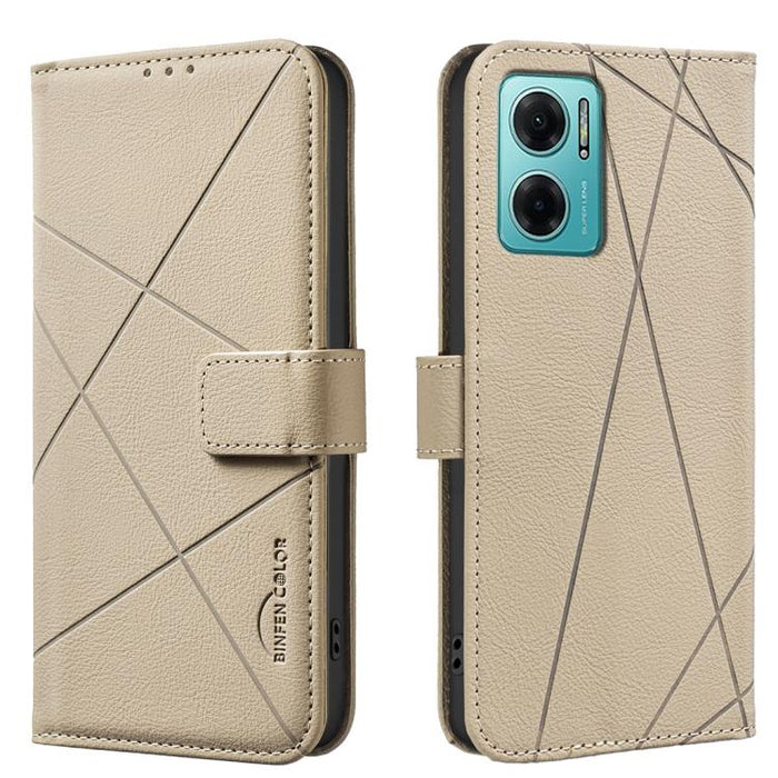 Funda de cuero para teléfono con estampado geométrico y protección RFID, For Redmi 12C, For Redmi Note 12 Pro+ Global, For Redmi Note 12 Pro 5G Global, For Redmi Note 12 5G Global, For Redmi Note 11 Pro / 11 Pro 5G Global, For Redmi 10 2022 / Note 11 4...