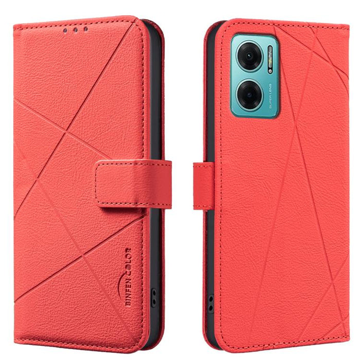 Funda de cuero para teléfono con estampado geométrico y protección RFID, For Redmi 12C, For Redmi Note 12 Pro+ Global, For Redmi Note 12 Pro 5G Global, For Redmi Note 12 5G Global, For Redmi Note 11 Pro / 11 Pro 5G Global, For Redmi 10 2022 / Note 11 4...