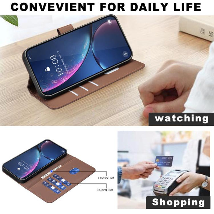 Funda de cuero para teléfono con estampado geométrico y protección RFID, For Redmi 12C, For Redmi Note 12 Pro+ Global, For Redmi Note 12 Pro 5G Global, For Redmi Note 12 5G Global, For Redmi Note 11 Pro / 11 Pro 5G Global, For Redmi 10 2022 / Note 11 4...