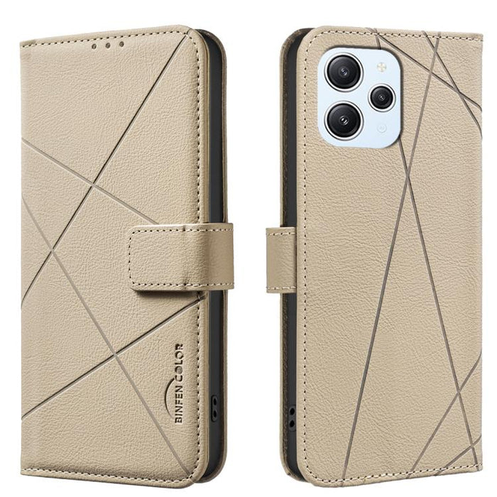 Funda de cuero para teléfono con estampado geométrico y protección RFID, For Redmi 12C, For Redmi Note 12 Pro+ Global, For Redmi Note 12 Pro 5G Global, For Redmi Note 12 5G Global, For Redmi Note 11 Pro / 11 Pro 5G Global, For Redmi 10 2022 / Note 11 4...