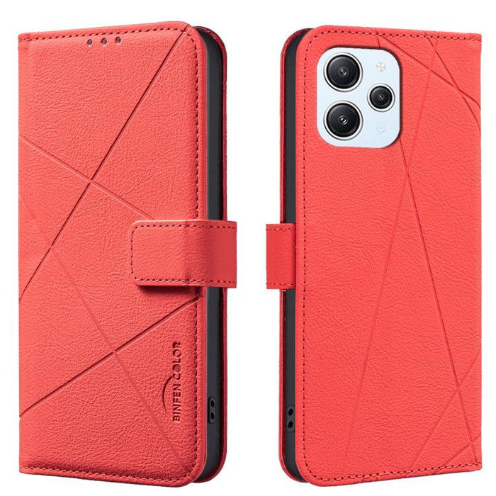 Funda de cuero para teléfono con estampado geométrico y protección RFID, For Redmi 12C, For Redmi Note 12 Pro+ Global, For Redmi Note 12 Pro 5G Global, For Redmi Note 12 5G Global, For Redmi Note 11 Pro / 11 Pro 5G Global, For Redmi 10 2022 / Note 11 4...