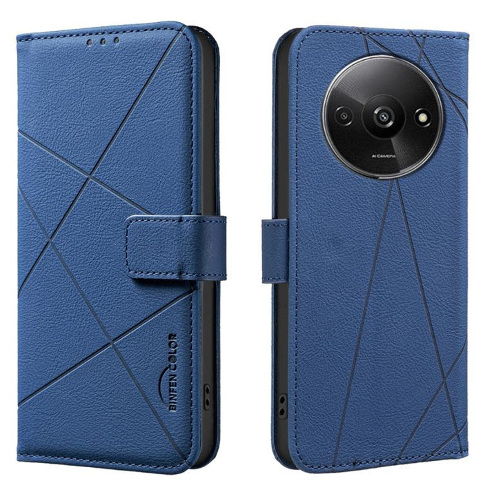 Funda de cuero para teléfono con estampado geométrico y protección RFID, For Redmi Note 14 4G 16.25mm, For Redmi Note 14 Pro 5G / 14 Pro+ 5G, For Redmi A3, For Redmi Note 13 Pro 4G, For Redmi Note 13 4G, For Redmi K70E, For Redmi Note 13 5G, For Redmi ...