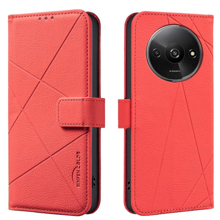 Funda de cuero para teléfono con estampado geométrico y protección RFID, For Redmi Note 14 4G 16.25mm, For Redmi Note 14 Pro 5G / 14 Pro+ 5G, For Redmi A3, For Redmi Note 13 Pro 4G, For Redmi Note 13 4G, For Redmi K70E, For Redmi Note 13 5G, For Redmi ...