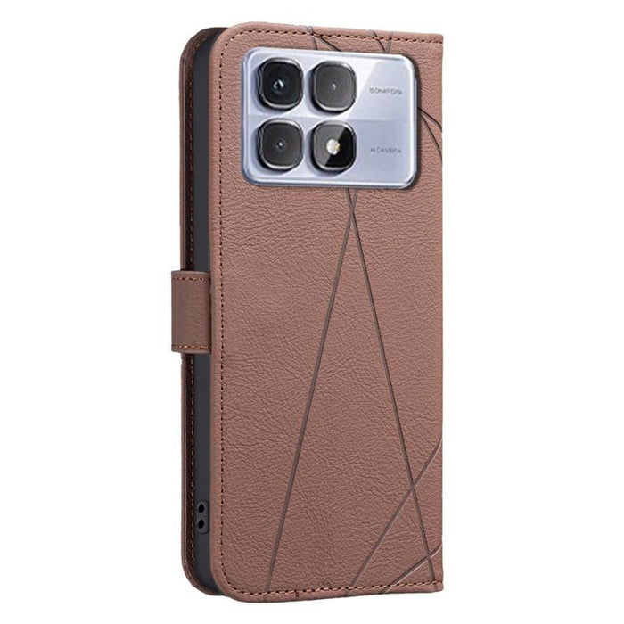Funda de cuero para teléfono con estampado geométrico y protección RFID, For Redmi 12C, For Redmi Note 12 Pro+ Global, For Redmi Note 12 Pro 5G Global, For Redmi Note 12 5G Global, For Redmi Note 11 Pro / 11 Pro 5G Global, For Redmi 10 2022 / Note 11 4...