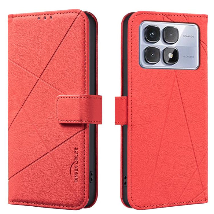 Funda de cuero para teléfono con estampado geométrico y protección RFID, For Redmi 12C, For Redmi Note 12 Pro+ Global, For Redmi Note 12 Pro 5G Global, For Redmi Note 12 5G Global, For Redmi Note 11 Pro / 11 Pro 5G Global, For Redmi 10 2022 / Note 11 4...