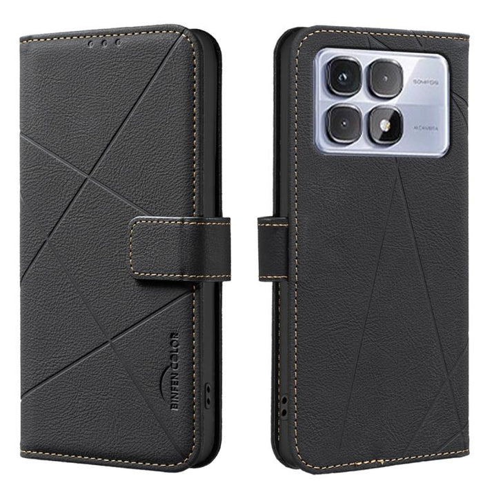 Funda de cuero para teléfono con estampado geométrico y protección RFID, For Redmi 12C, For Redmi Note 12 Pro+ Global, For Redmi Note 12 Pro 5G Global, For Redmi Note 12 5G Global, For Redmi Note 11 Pro / 11 Pro 5G Global, For Redmi 10 2022 / Note 11 4...