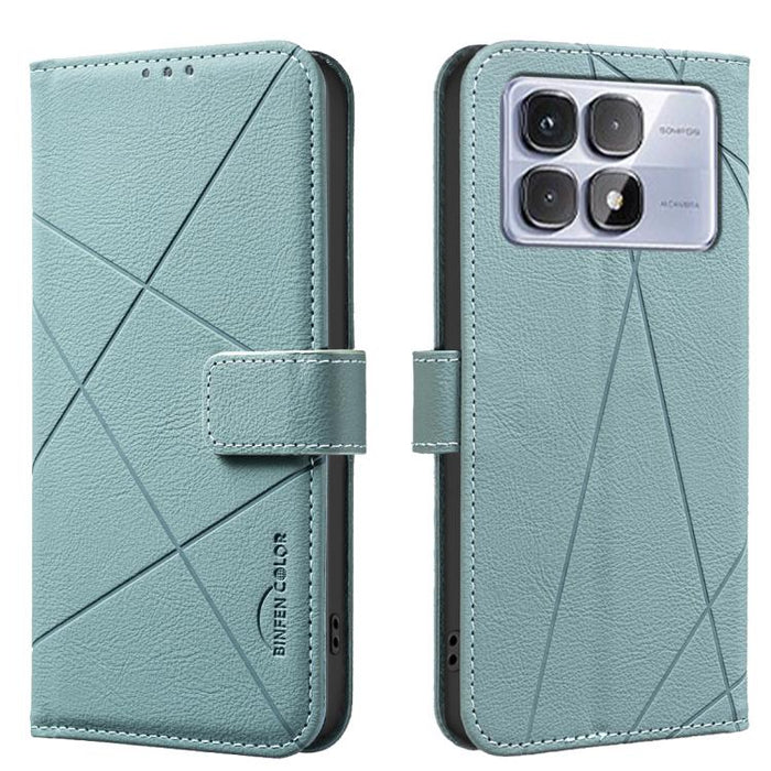 Funda de cuero para teléfono con estampado geométrico y protección RFID, For Redmi 12C, For Redmi Note 12 Pro+ Global, For Redmi Note 12 Pro 5G Global, For Redmi Note 12 5G Global, For Redmi Note 11 Pro / 11 Pro 5G Global, For Redmi 10 2022 / Note 11 4...