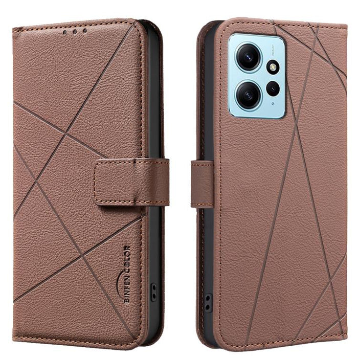 Funda de cuero para teléfono con estampado geométrico y protección RFID, For Redmi Note 14 4G 16.25mm, For Redmi Note 14 Pro 5G / 14 Pro+ 5G, For Redmi A3, For Redmi Note 13 Pro 4G, For Redmi Note 13 4G, For Redmi K70E, For Redmi Note 13 5G, For Redmi ...