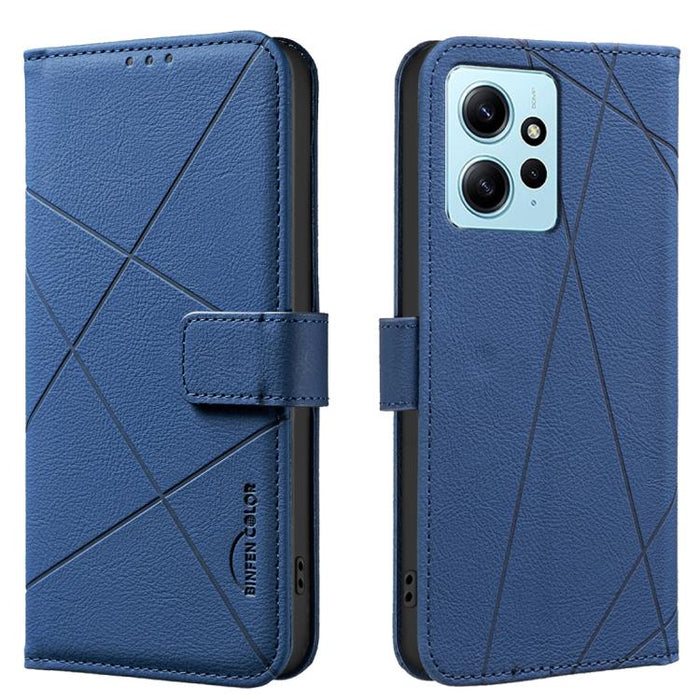 Funda de cuero para teléfono con estampado geométrico y protección RFID, For Redmi Note 14 4G 16.25mm, For Redmi Note 14 Pro 5G / 14 Pro+ 5G, For Redmi A3, For Redmi Note 13 Pro 4G, For Redmi Note 13 4G, For Redmi K70E, For Redmi Note 13 5G, For Redmi ...
