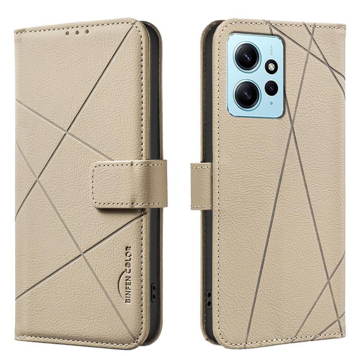 Funda de cuero para teléfono con estampado geométrico y protección RFID, For Redmi Note 14 4G 16.25mm, For Redmi Note 14 Pro 5G / 14 Pro+ 5G, For Redmi A3, For Redmi Note 13 Pro 4G, For Redmi Note 13 4G, For Redmi K70E, For Redmi Note 13 5G, For Redmi ...