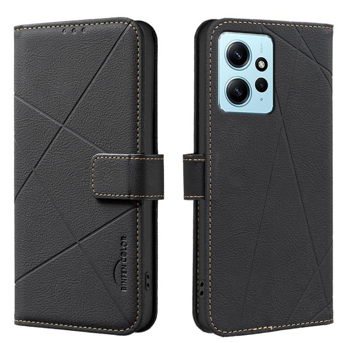 Funda de cuero para teléfono con estampado geométrico y protección RFID, For Redmi Note 14 4G 16.25mm, For Redmi Note 14 Pro 5G / 14 Pro+ 5G, For Redmi A3, For Redmi Note 13 Pro 4G, For Redmi Note 13 4G, For Redmi K70E, For Redmi Note 13 5G, For Redmi ...