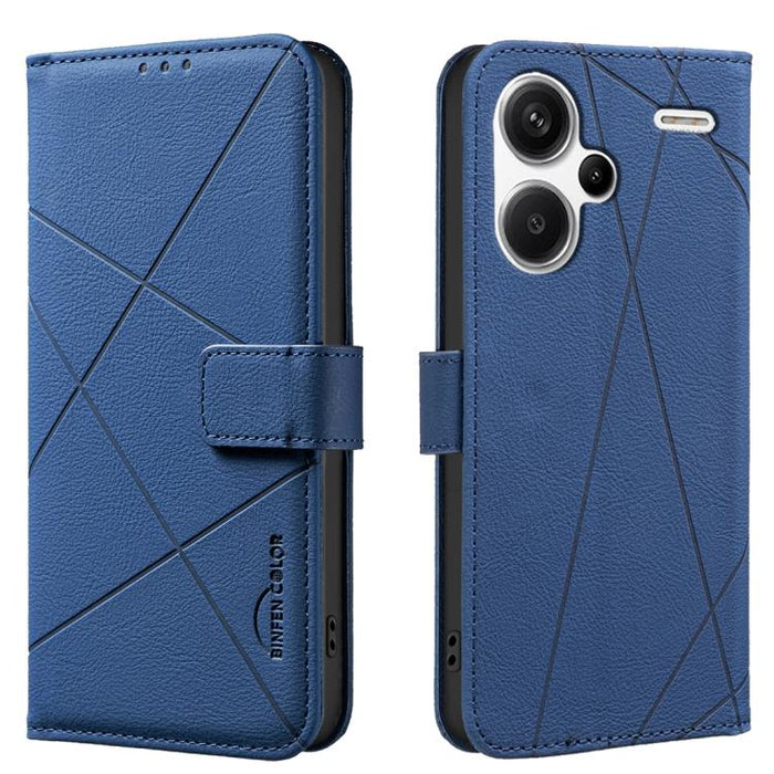 Funda de cuero para teléfono con estampado geométrico y protección RFID, For Redmi Note 14 4G 16.25mm, For Redmi Note 14 Pro 5G / 14 Pro+ 5G, For Redmi A3, For Redmi Note 13 Pro 4G, For Redmi Note 13 4G, For Redmi K70E, For Redmi Note 13 5G, For Redmi ...