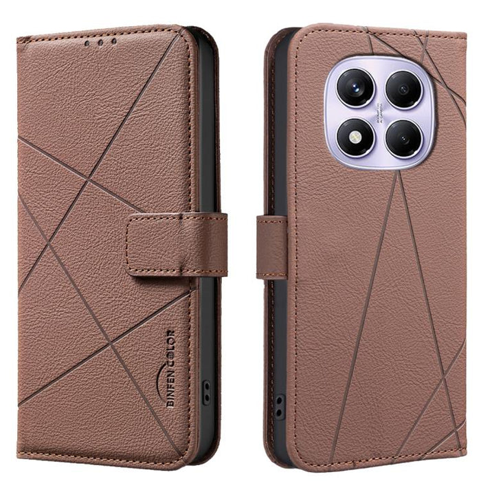Funda de cuero para teléfono con estampado geométrico y protección RFID, For Redmi K90 Max 5G, For Redmi A7 Pro 171mm / Poco C85x 5G, For Redmi 15a 5G, For Redmi Tubo 5 Max / Poco X8 Pro Max, For Redmi Tubo 5 / Poco X8 Pro 5G                           ...