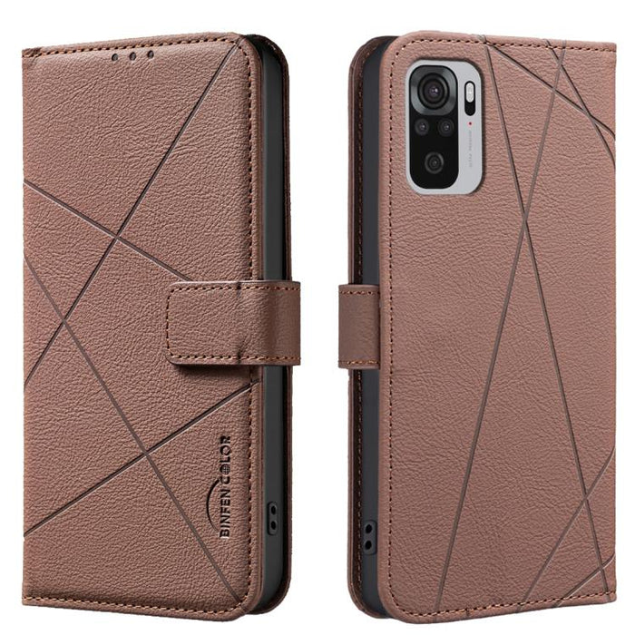 Funda de cuero para teléfono con estampado geométrico y protección RFID, For Redmi 12C, For Redmi Note 12 Pro+ Global, For Redmi Note 12 Pro 5G Global, For Redmi Note 12 5G Global, For Redmi Note 11 Pro / 11 Pro 5G Global, For Redmi 10 2022 / Note 11 4...
