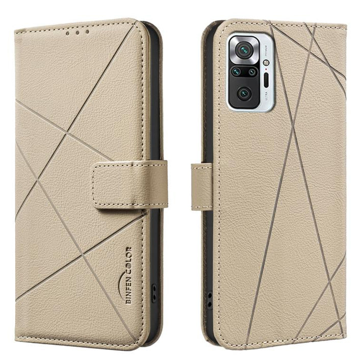 Funda de cuero para teléfono con estampado geométrico y protección RFID, For Redmi 12C, For Redmi Note 12 Pro+ Global, For Redmi Note 12 Pro 5G Global, For Redmi Note 12 5G Global, For Redmi Note 11 Pro / 11 Pro 5G Global, For Redmi 10 2022 / Note 11 4...
