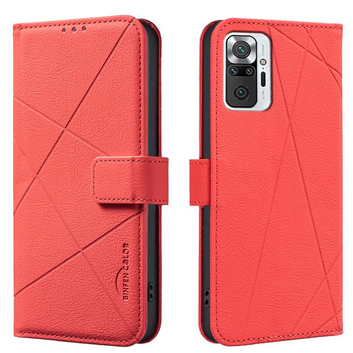 Funda de cuero para teléfono con estampado geométrico y protección RFID, For Redmi 12C, For Redmi Note 12 Pro+ Global, For Redmi Note 12 Pro 5G Global, For Redmi Note 12 5G Global, For Redmi Note 11 Pro / 11 Pro 5G Global, For Redmi 10 2022 / Note 11 4...