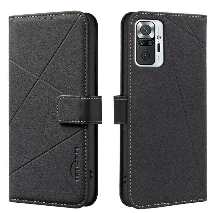 Funda de cuero para teléfono con estampado geométrico y protección RFID, For Redmi 12C, For Redmi Note 12 Pro+ Global, For Redmi Note 12 Pro 5G Global, For Redmi Note 12 5G Global, For Redmi Note 11 Pro / 11 Pro 5G Global, For Redmi 10 2022 / Note 11 4...