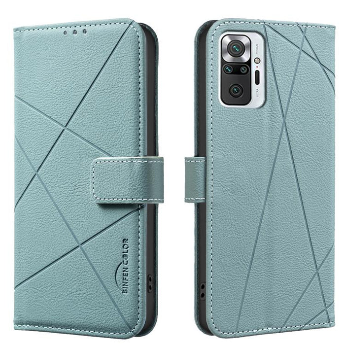 Funda de cuero para teléfono con estampado geométrico y protección RFID, For Redmi 12C, For Redmi Note 12 Pro+ Global, For Redmi Note 12 Pro 5G Global, For Redmi Note 12 5G Global, For Redmi Note 11 Pro / 11 Pro 5G Global, For Redmi 10 2022 / Note 11 4...