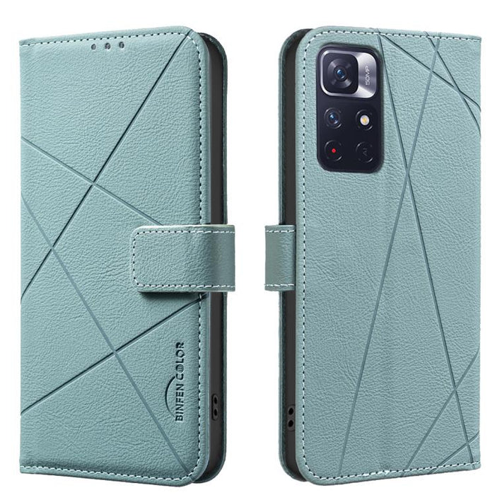 Funda de cuero para teléfono con estampado geométrico y protección RFID, For Redmi Note 14 4G 16.25mm, For Redmi Note 14 Pro 5G / 14 Pro+ 5G, For Redmi A3, For Redmi Note 13 Pro 4G, For Redmi Note 13 4G, For Redmi K70E, For Redmi Note 13 5G, For Redmi ...