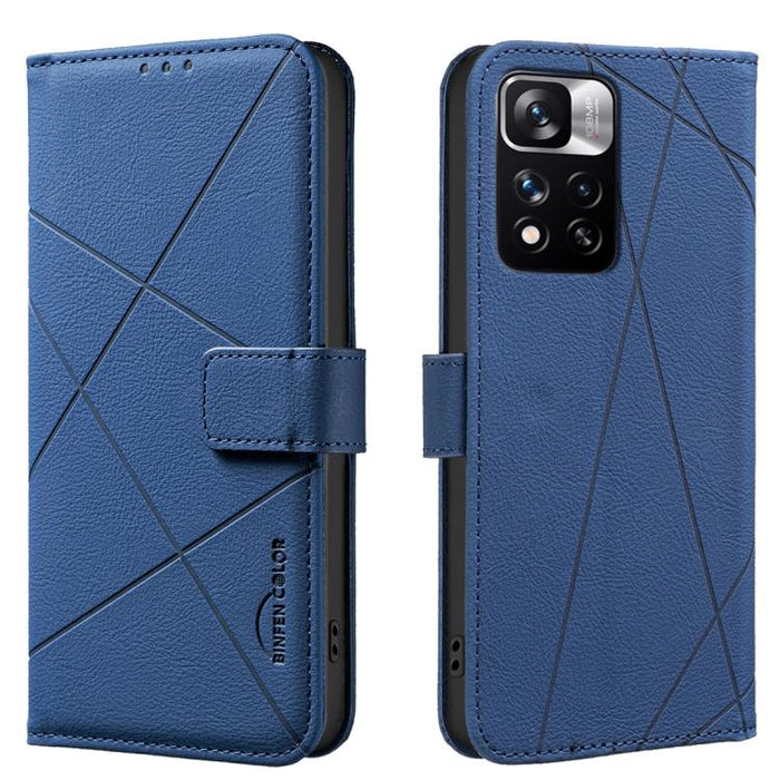 Funda de cuero para teléfono con estampado geométrico y protección RFID, For Redmi 12C, For Redmi Note 12 Pro+ Global, For Redmi Note 12 Pro 5G Global, For Redmi Note 12 5G Global, For Redmi Note 11 Pro / 11 Pro 5G Global, For Redmi 10 2022 / Note 11 4...