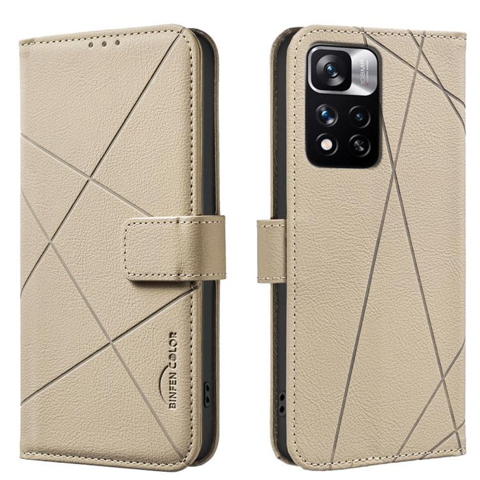 Funda de cuero para teléfono con estampado geométrico y protección RFID, For Redmi 12C, For Redmi Note 12 Pro+ Global, For Redmi Note 12 Pro 5G Global, For Redmi Note 12 5G Global, For Redmi Note 11 Pro / 11 Pro 5G Global, For Redmi 10 2022 / Note 11 4...