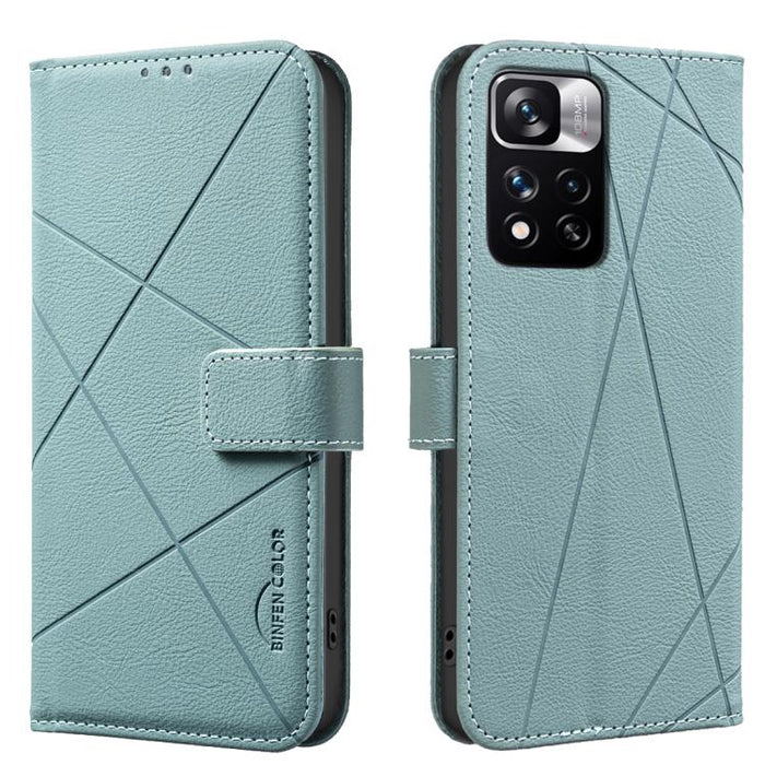 Funda de cuero para teléfono con estampado geométrico y protección RFID, For Redmi 12C, For Redmi Note 12 Pro+ Global, For Redmi Note 12 Pro 5G Global, For Redmi Note 12 5G Global, For Redmi Note 11 Pro / 11 Pro 5G Global, For Redmi 10 2022 / Note 11 4...