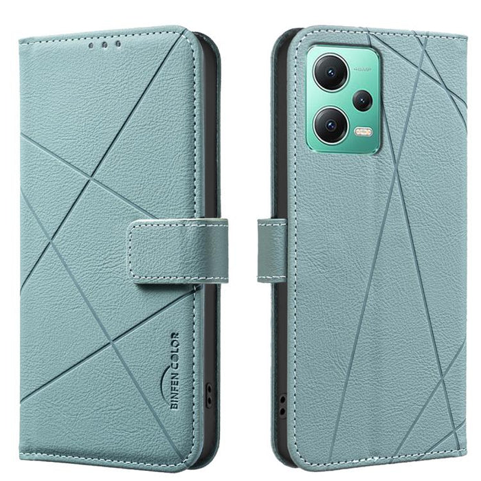 Funda de cuero para teléfono con estampado geométrico y protección RFID, For Redmi 12C, For Redmi Note 12 Pro+ Global, For Redmi Note 12 Pro 5G Global, For Redmi Note 12 5G Global, For Redmi Note 11 Pro / 11 Pro 5G Global, For Redmi 10 2022 / Note 11 4...