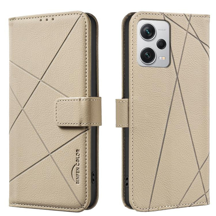 Funda de cuero para teléfono con estampado geométrico y protección RFID, For Redmi 12C, For Redmi Note 12 Pro+ Global, For Redmi Note 12 Pro 5G Global, For Redmi Note 12 5G Global, For Redmi Note 11 Pro / 11 Pro 5G Global, For Redmi 10 2022 / Note 11 4...