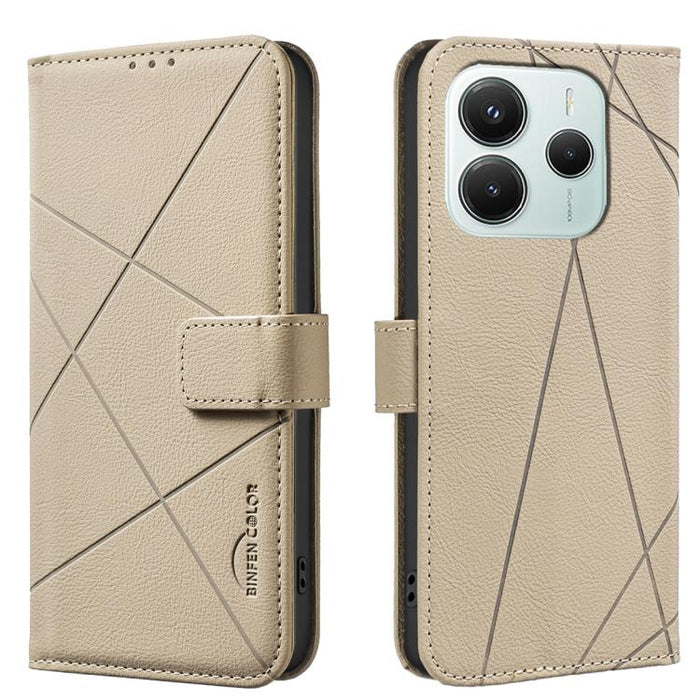 Funda de cuero para teléfono con estampado geométrico y protección RFID, For Redmi K90 Max 5G, For Redmi A7 Pro 171mm / Poco C85x 5G, For Redmi 15a 5G, For Redmi Tubo 5 Max / Poco X8 Pro Max, For Redmi Tubo 5 / Poco X8 Pro 5G                           ...