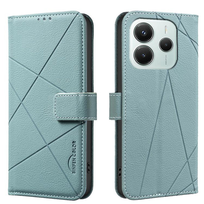 Funda de cuero para teléfono con estampado geométrico y protección RFID, For Redmi K90 Max 5G, For Redmi A7 Pro 171mm / Poco C85x 5G, For Redmi 15a 5G, For Redmi Tubo 5 Max / Poco X8 Pro Max, For Redmi Tubo 5 / Poco X8 Pro 5G                           ...