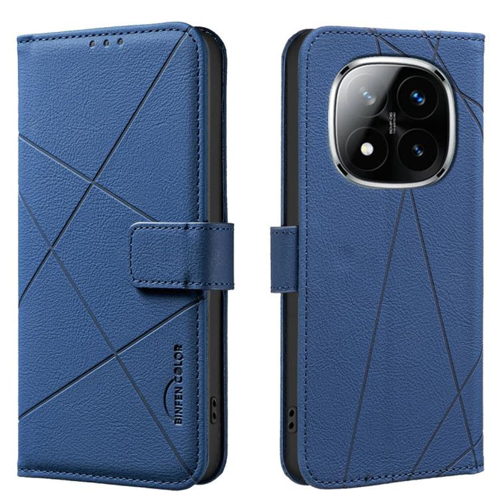 Funda de cuero para teléfono con estampado geométrico y protección RFID, For Redmi Note 14 4G 16.25mm, For Redmi Note 14 Pro 5G / 14 Pro+ 5G, For Redmi A3, For Redmi Note 13 Pro 4G, For Redmi Note 13 4G, For Redmi K70E, For Redmi Note 13 5G, For Redmi ...