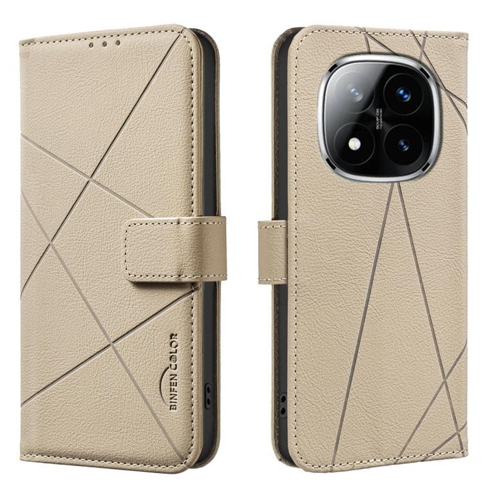 Funda de cuero para teléfono con estampado geométrico y protección RFID, For Redmi Note 14 4G 16.25mm, For Redmi Note 14 Pro 5G / 14 Pro+ 5G, For Redmi A3, For Redmi Note 13 Pro 4G, For Redmi Note 13 4G, For Redmi K70E, For Redmi Note 13 5G, For Redmi ...