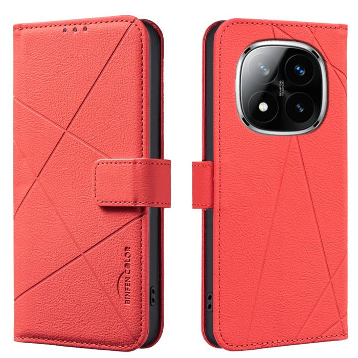 Funda de cuero para teléfono con estampado geométrico y protección RFID, For Redmi Note 14 4G 16.25mm, For Redmi Note 14 Pro 5G / 14 Pro+ 5G, For Redmi A3, For Redmi Note 13 Pro 4G, For Redmi Note 13 4G, For Redmi K70E, For Redmi Note 13 5G, For Redmi ...