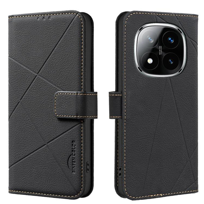 Funda de cuero para teléfono con estampado geométrico y protección RFID, For Redmi Note 14 4G 16.25mm, For Redmi Note 14 Pro 5G / 14 Pro+ 5G, For Redmi A3, For Redmi Note 13 Pro 4G, For Redmi Note 13 4G, For Redmi K70E, For Redmi Note 13 5G, For Redmi ...