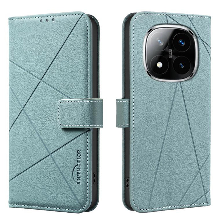 Funda de cuero para teléfono con estampado geométrico y protección RFID, For Redmi Note 14 4G 16.25mm, For Redmi Note 14 Pro 5G / 14 Pro+ 5G, For Redmi A3, For Redmi Note 13 Pro 4G, For Redmi Note 13 4G, For Redmi K70E, For Redmi Note 13 5G, For Redmi ...