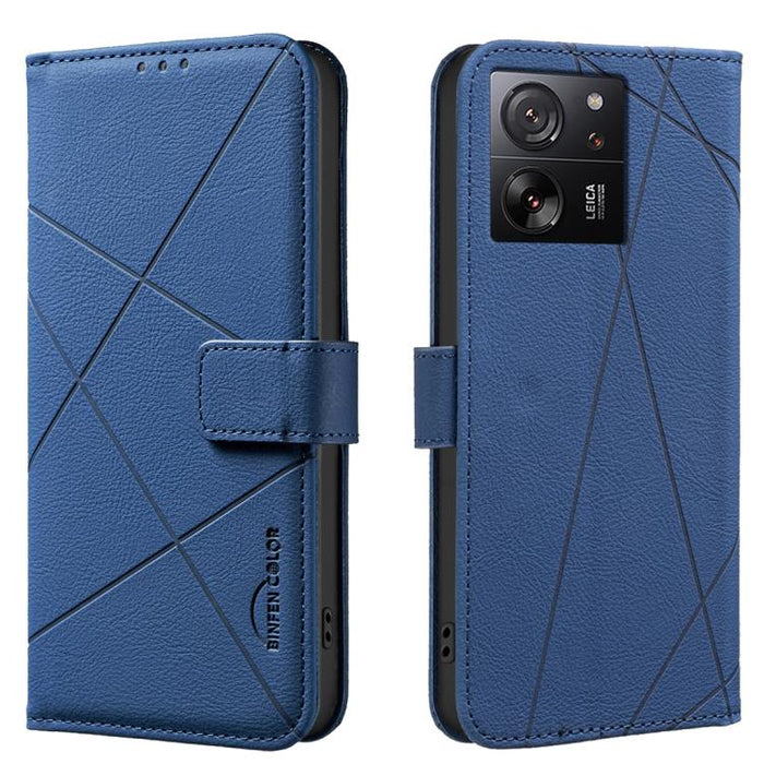 Funda de cuero para teléfono con estampado geométrico y protección RFID, For Redmi Note 14 4G 16.25mm, For Redmi Note 14 Pro 5G / 14 Pro+ 5G, For Redmi A3, For Redmi Note 13 Pro 4G, For Redmi Note 13 4G, For Redmi K70E, For Redmi Note 13 5G, For Redmi ...