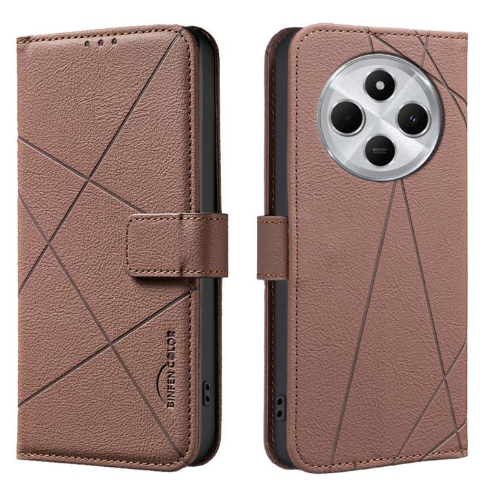 Funda de cuero para teléfono con estampado geométrico y protección RFID, For Redmi Note 14 4G 16.25mm, For Redmi Note 14 Pro 5G / 14 Pro+ 5G, For Redmi A3, For Redmi Note 13 Pro 4G, For Redmi Note 13 4G, For Redmi K70E, For Redmi Note 13 5G, For Redmi ...