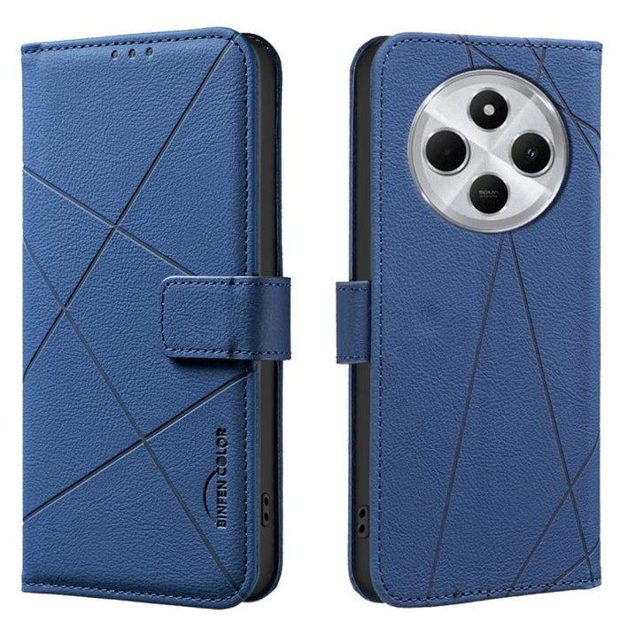 Funda de cuero para teléfono con estampado geométrico y protección RFID, For Redmi Note 14 4G 16.25mm, For Redmi Note 14 Pro 5G / 14 Pro+ 5G, For Redmi A3, For Redmi Note 13 Pro 4G, For Redmi Note 13 4G, For Redmi K70E, For Redmi Note 13 5G, For Redmi ...