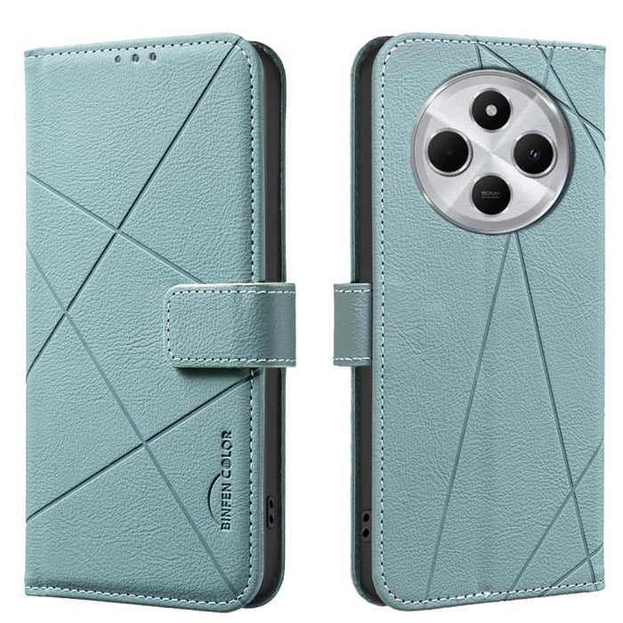Funda de cuero para teléfono con estampado geométrico y protección RFID, For Redmi Note 14 4G 16.25mm, For Redmi Note 14 Pro 5G / 14 Pro+ 5G, For Redmi A3, For Redmi Note 13 Pro 4G, For Redmi Note 13 4G, For Redmi K70E, For Redmi Note 13 5G, For Redmi ...