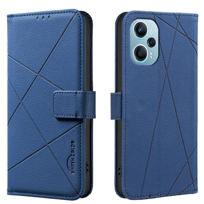 Funda de cuero para teléfono con estampado geométrico y protección RFID, For Redmi 12C, For Redmi Note 12 Pro+ Global, For Redmi Note 12 Pro 5G Global, For Redmi Note 12 5G Global, For Redmi Note 11 Pro / 11 Pro 5G Global, For Redmi 10 2022 / Note 11 4...