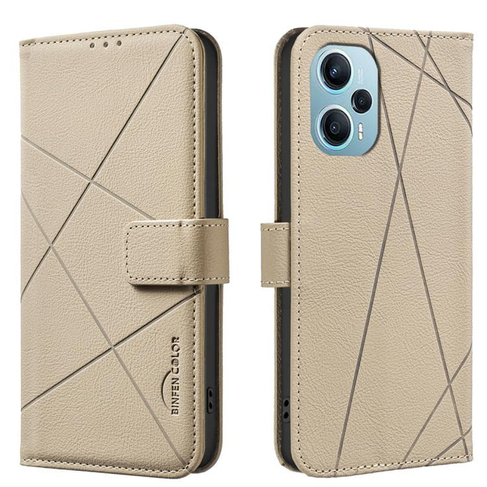 Funda de cuero para teléfono con estampado geométrico y protección RFID, For Redmi 12C, For Redmi Note 12 Pro+ Global, For Redmi Note 12 Pro 5G Global, For Redmi Note 12 5G Global, For Redmi Note 11 Pro / 11 Pro 5G Global, For Redmi 10 2022 / Note 11 4...