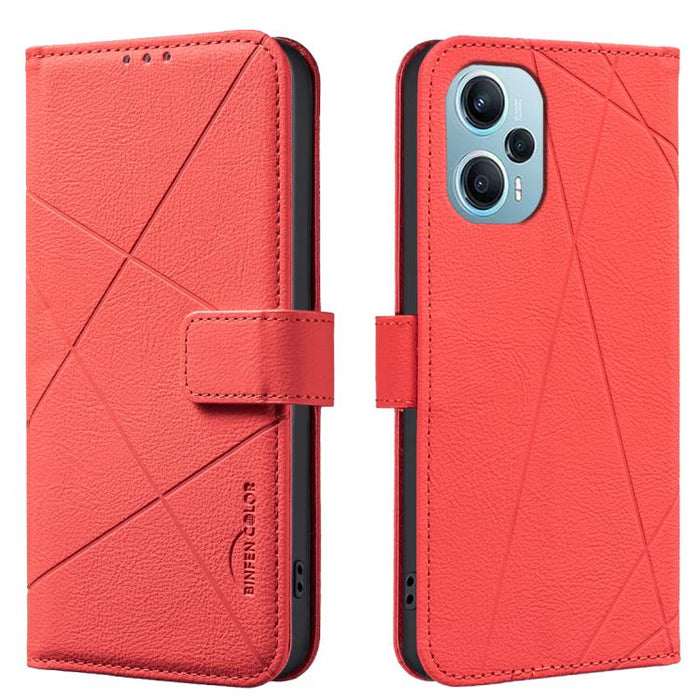 Funda de cuero para teléfono con estampado geométrico y protección RFID, For Redmi 12C, For Redmi Note 12 Pro+ Global, For Redmi Note 12 Pro 5G Global, For Redmi Note 12 5G Global, For Redmi Note 11 Pro / 11 Pro 5G Global, For Redmi 10 2022 / Note 11 4...