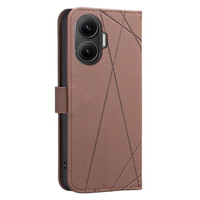 Funda de cuero para teléfono con estampado geométrico y protección RFID, For Redmi Note 14 4G 16.25mm, For Redmi Note 14 Pro 5G / 14 Pro+ 5G, For Redmi A3, For Redmi Note 13 Pro 4G, For Redmi Note 13 4G, For Redmi K70E, For Redmi Note 13 5G, For Redmi ...