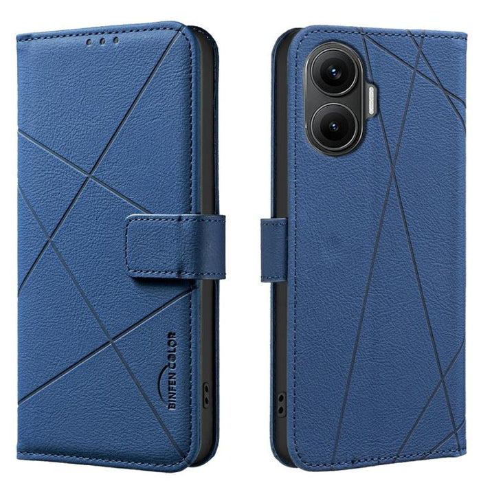 Funda de cuero para teléfono con estampado geométrico y protección RFID, For Redmi Note 14 4G 16.25mm, For Redmi Note 14 Pro 5G / 14 Pro+ 5G, For Redmi A3, For Redmi Note 13 Pro 4G, For Redmi Note 13 4G, For Redmi K70E, For Redmi Note 13 5G, For Redmi ...