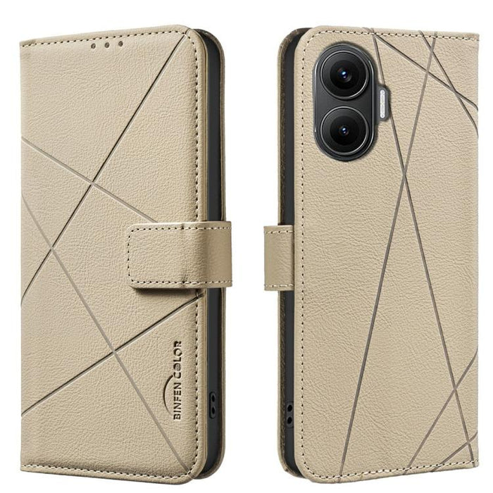 Funda de cuero para teléfono con estampado geométrico y protección RFID, For Redmi Note 14 4G 16.25mm, For Redmi Note 14 Pro 5G / 14 Pro+ 5G, For Redmi A3, For Redmi Note 13 Pro 4G, For Redmi Note 13 4G, For Redmi K70E, For Redmi Note 13 5G, For Redmi ...